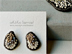 embroidery earring, brooch